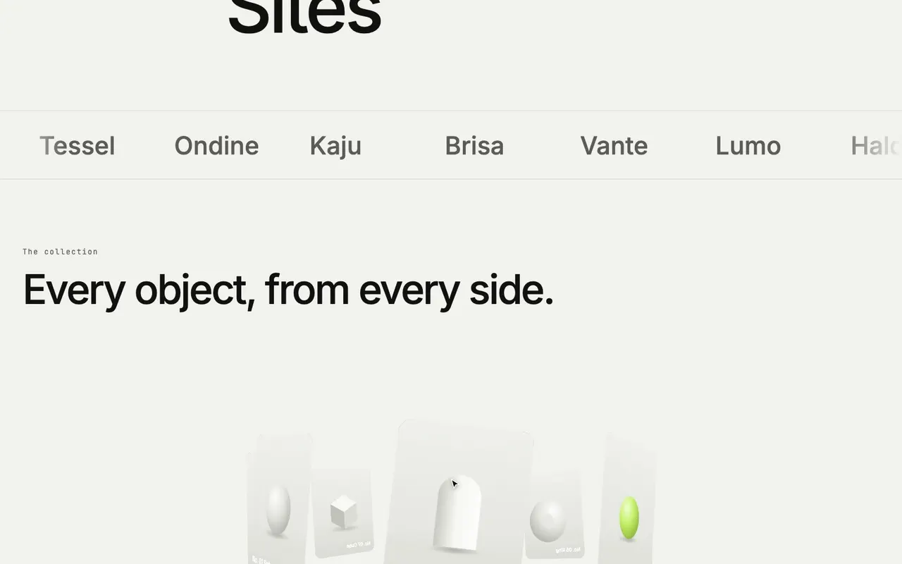 The Oriel site’s services list